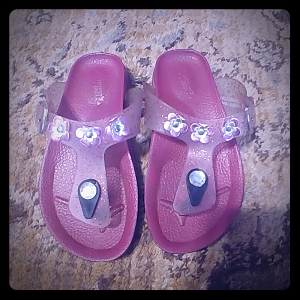 Extremely Me burgundy flip flops
